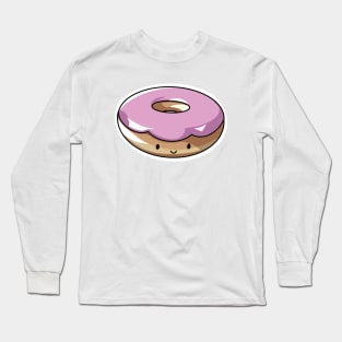 cute donut doodle Long Sleeve T-Shirt